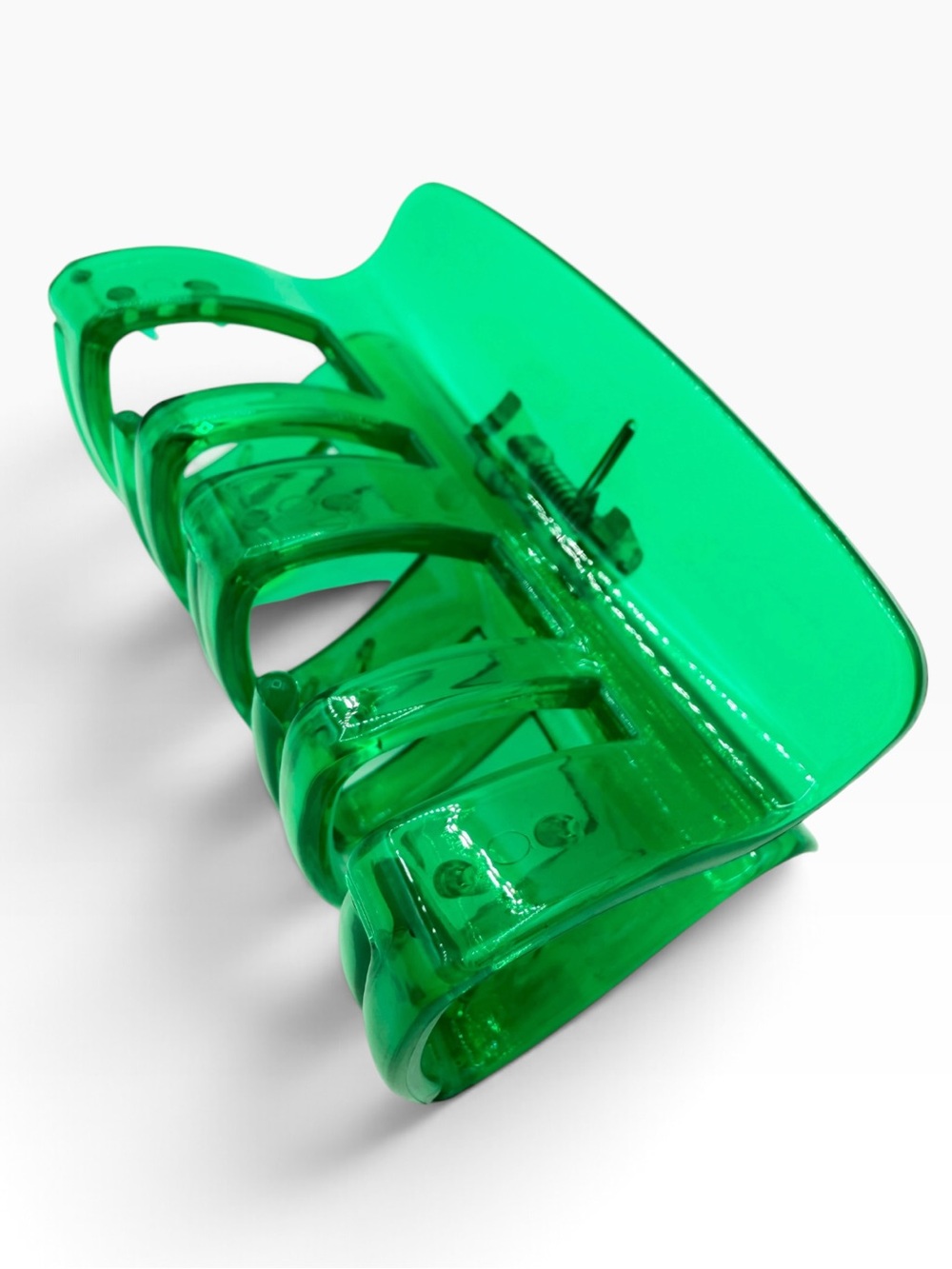 Large Green Acrylic Hair Clip New